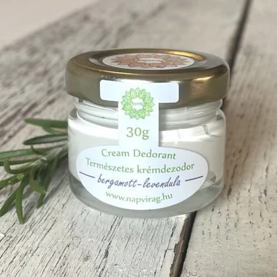 Napvirág Dezodor bergamott és levendula illattal, extra szűz kókuszolajjal 30g