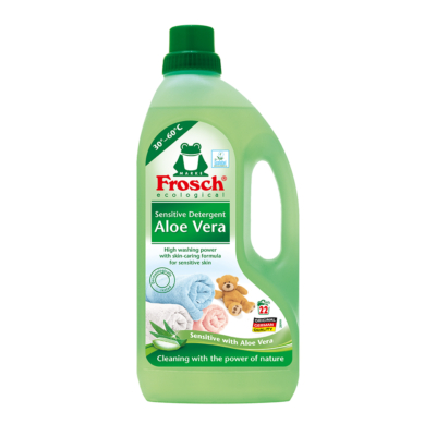 Frosch Folyékony mosószer érzékeny bőrre aloe vera 1.5l (Karton 5 db)
