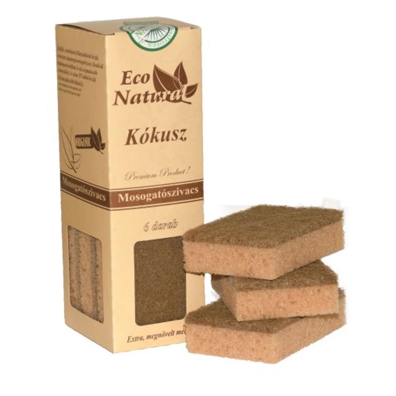 ECO Natural Kókusz mosogatószivacs 6 db 