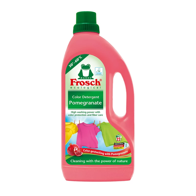 Frosch Folyékony Mosószer Gránátalma színes ruhákhoz 1.5L (Karton 5 db)