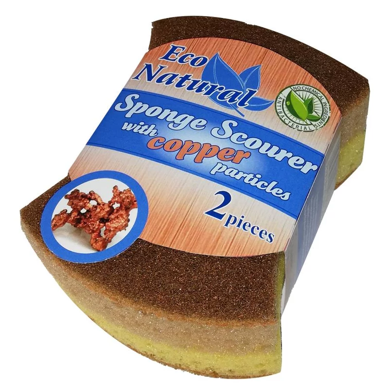 Eco Natural mosogatószivacs Réz mikroszemcsékel 2 db