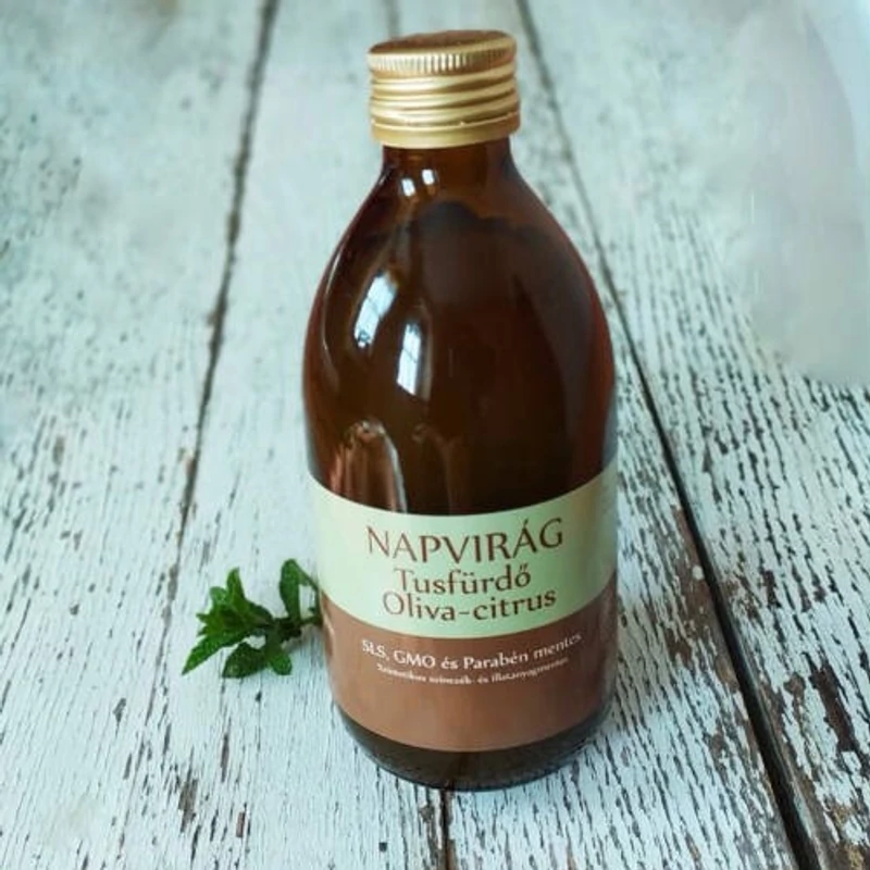 Napvirág Tusfürdő natúr UT, Bio olíva olajjal, Olíva- citrus illattal 300g