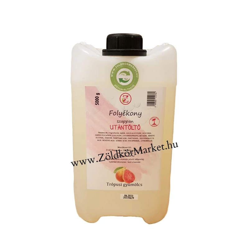 Trópusi folyékony szappan Eco-Z 5 Liter